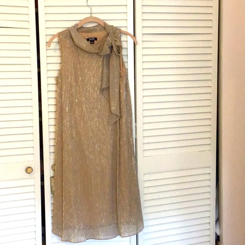SL Fashions Gold Dress Size 6